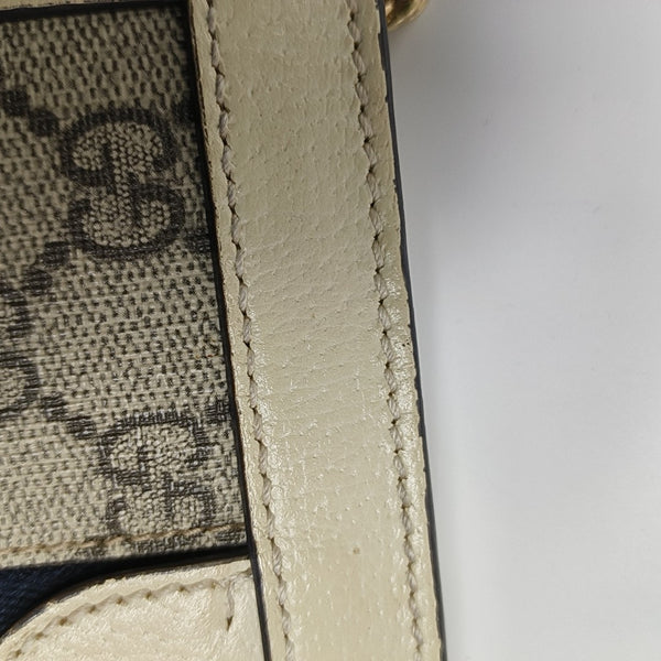 Ophidia Mini Monogram Coated Canvas Beige