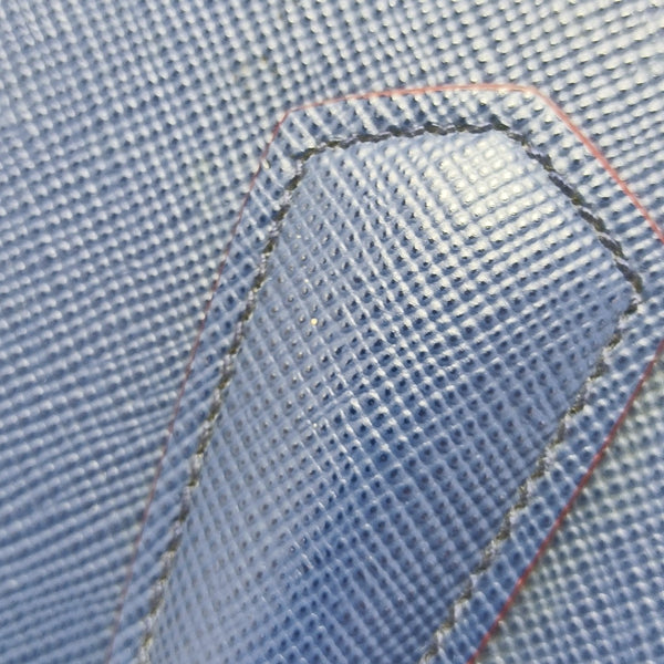 Double Medium Saffiano Calfskin Blue