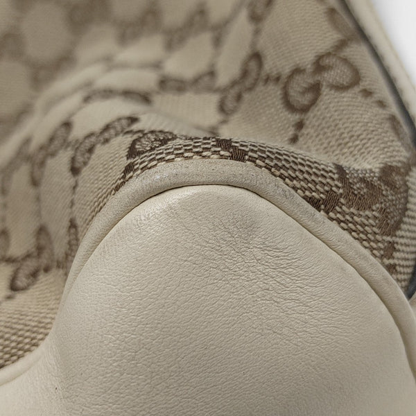 Monogram Canvas Top Handle Bag Brown