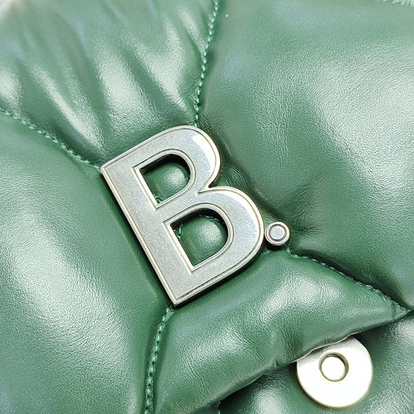 B. Quilted Calfskin Green