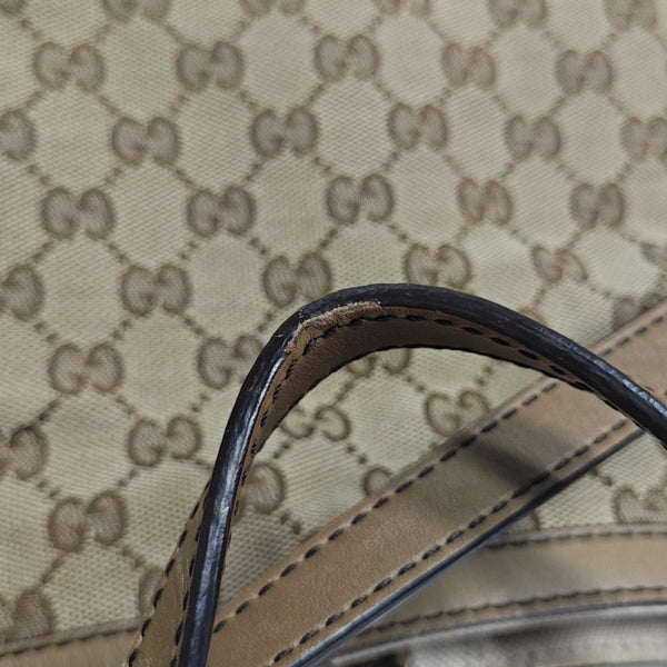 Monogram Canvas Tote Bag Medium Brown