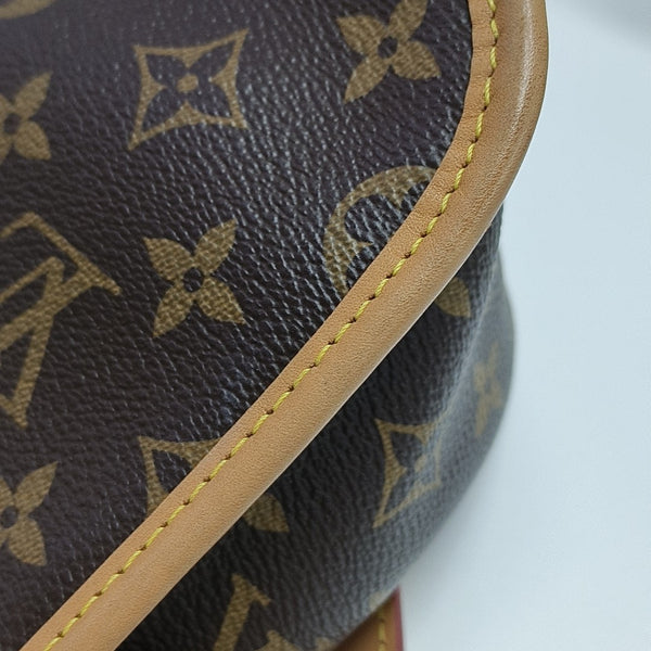 DIANE Monogram Coated Canvas Brown
