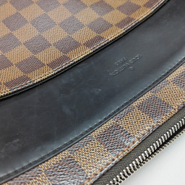 JAKE NM Damier Ebene Coated Canvas Brown