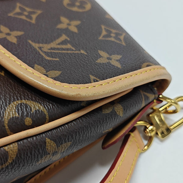 DIANE Monogram Coated Canvas Brown