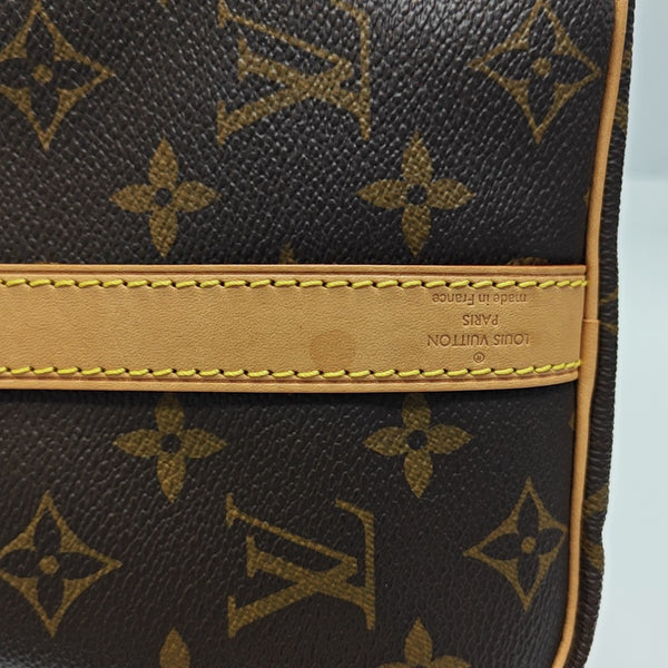 SPEEDY 25 Monogram Coated Canvas Brown