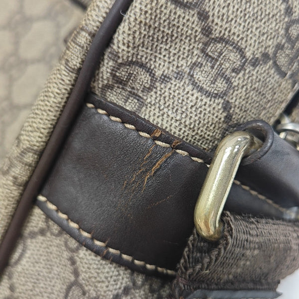 Monogram Coated Canvas Shoulder Bag Brown