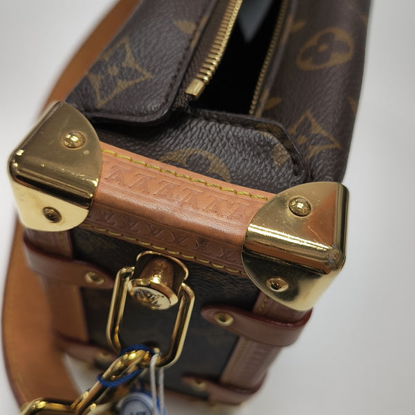SIDE TRUNK MM Monogram Coated Canvas Brown