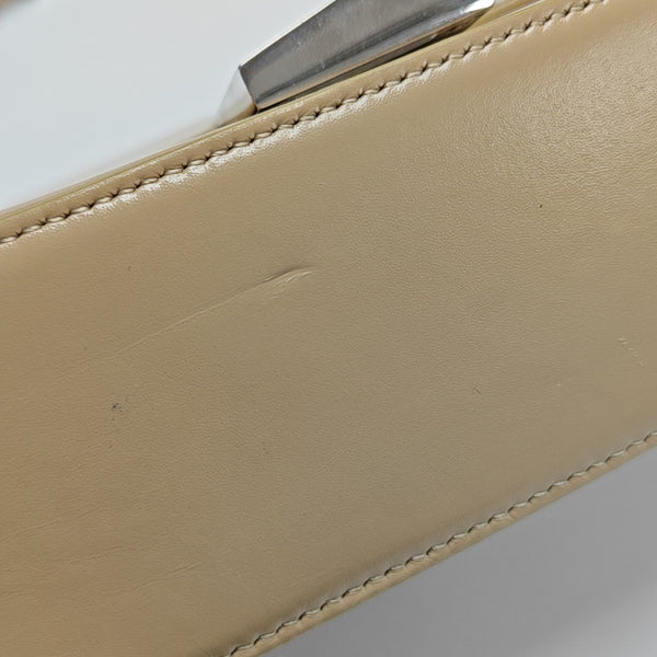 Calfskin Shoulder Bag Medium Beige