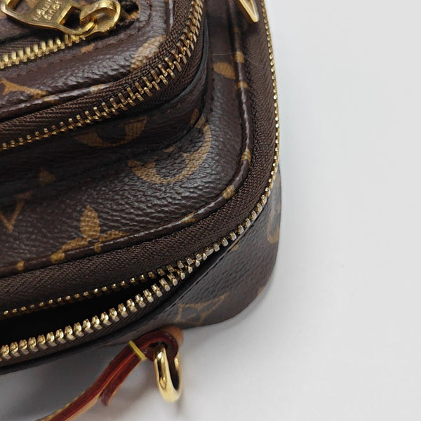 UTILITY Monogram Coated Canvas Brown