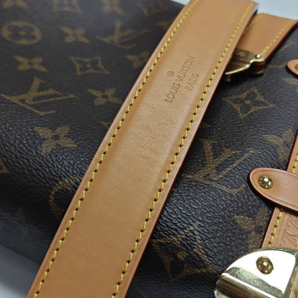 SIDE TRUNK MM Monogram Coated Canvas Brown