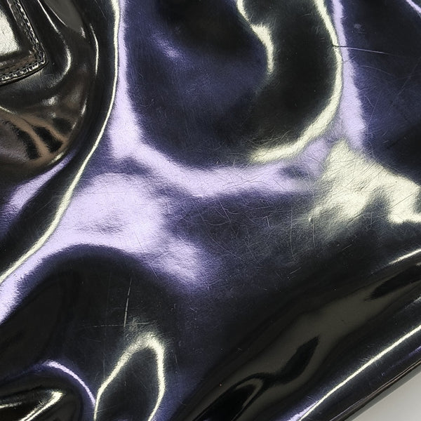 Patent Leather Tote Bag Black