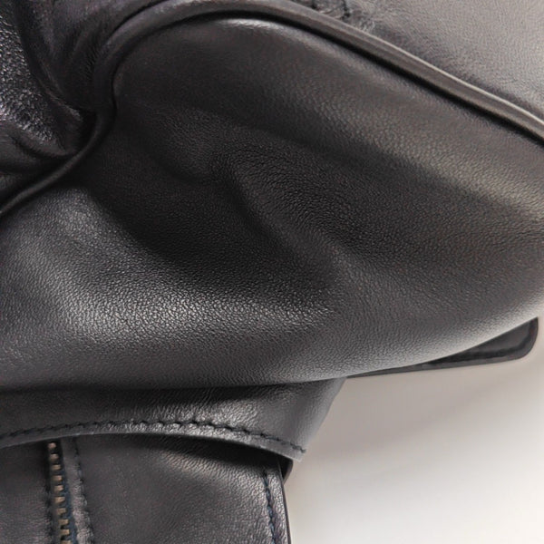 Calfskin Top Handle Bag Black