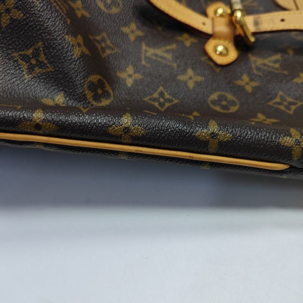 PALERMO GM Monogram Coated Canvas Brown