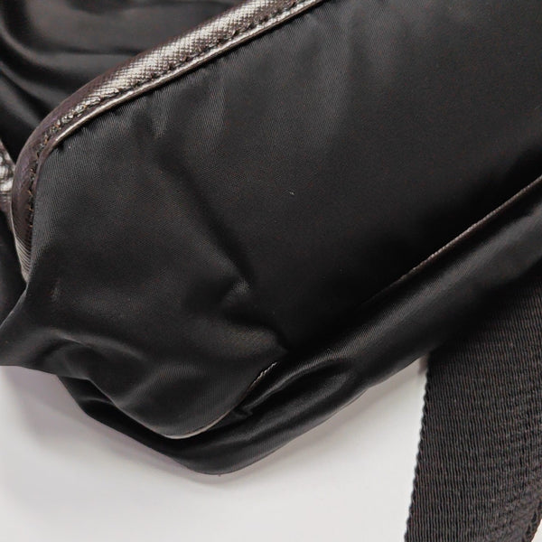 Nylon Shoulder Bag Black