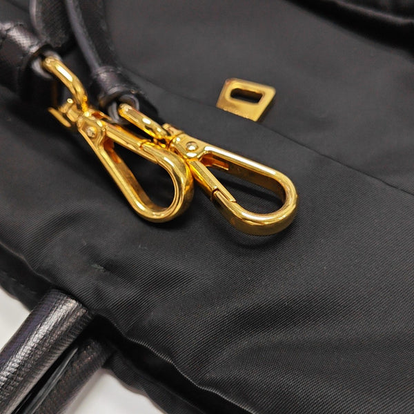 Nylon Shoulder Bag Black