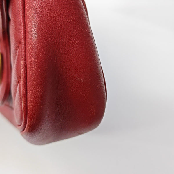 GG Marmont Mini Quilted Calfskin Red