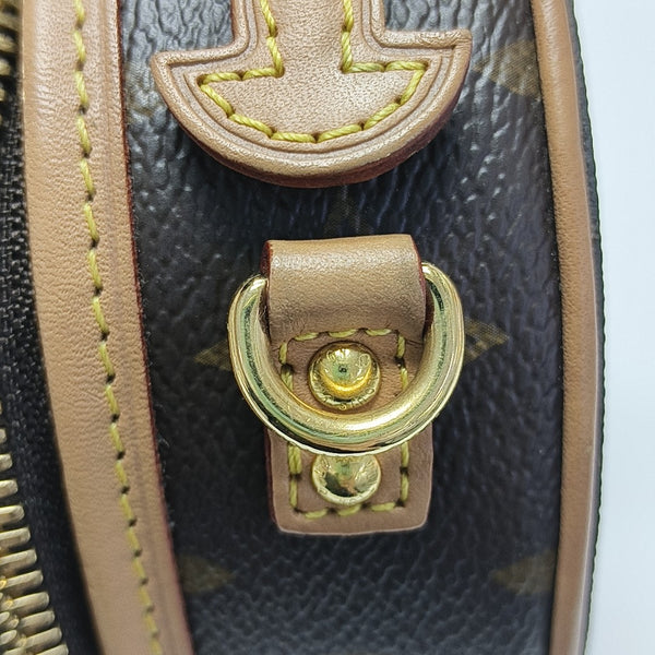 BOITE CHAPEAU Mini Monogram Coated Canvas Brown