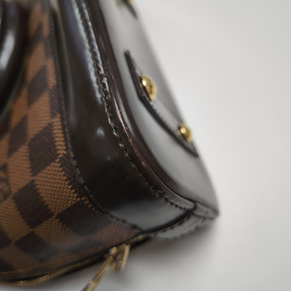 ALMA BB Damier Ebene Coated Canvas Brown