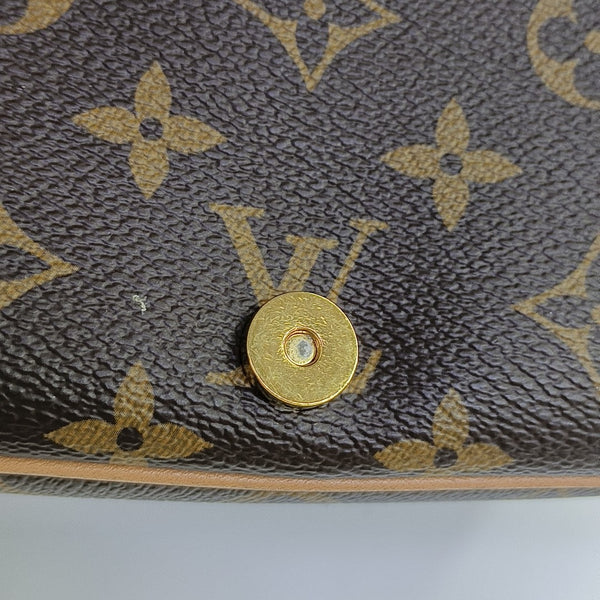 DIANE Monogram Coated Canvas Brown