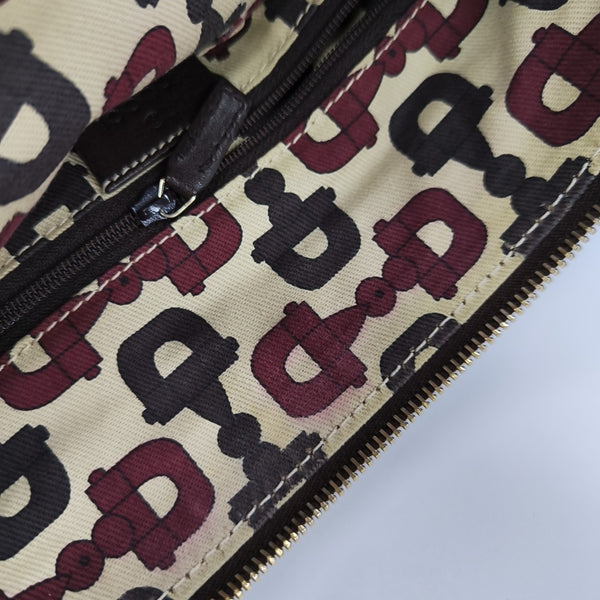 Abbey Monogram Calfskin Brown