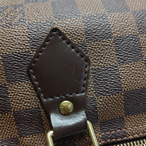 SPEEDY 30 Damier Ebene Coated Canvas Brown