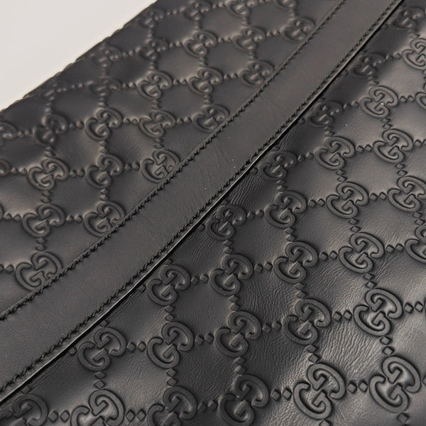 Monogram Calfskin Shoulder Bag Black