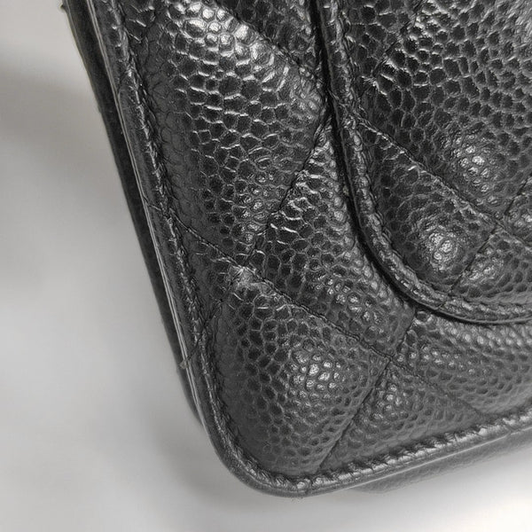 WOC Quilted Grained Calfskin Black