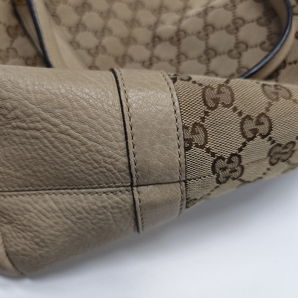 Monogram Canvas Tote Bag Brown