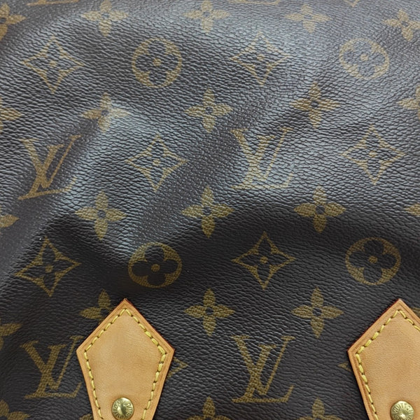 SPEEDY 25 Monogram Coated Canvas Brown