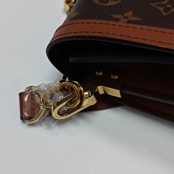 DAUPHINE MM Monogram Coated Canvas Brown