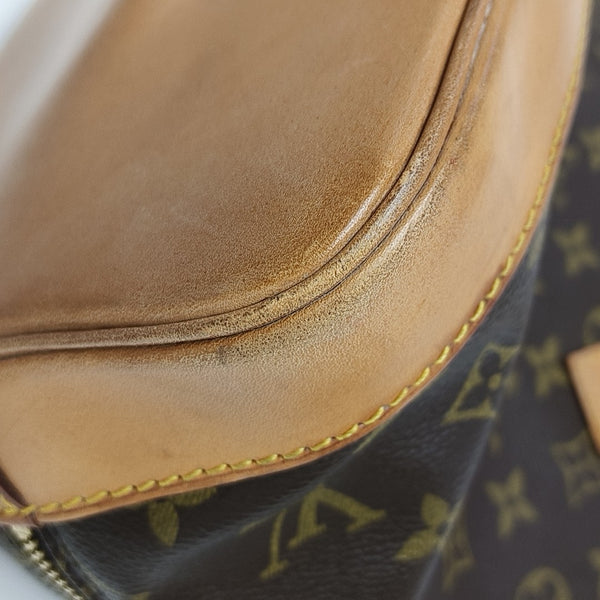 ALMA PM Monogram Coated Canvas Brown