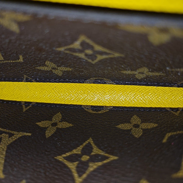 EMILIE Monogram Coated Canvas Brown Wallet