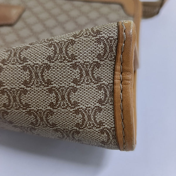 MACADAM CLUTCHE Coated Canvas Beige