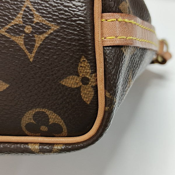 NÉONOÉ Nano Monogram Coated Canvas Brown