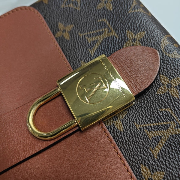 LOCKY BB Monogram Coated Canvas Brown