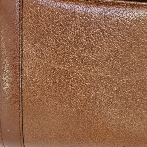 Calfskin Shoulder Bag Brown