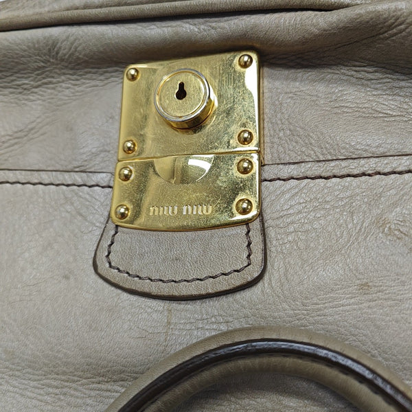 Calfskin Tote Bag Beige