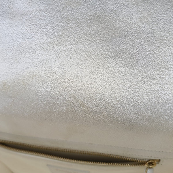 Lady D-Lite Medium Cannage Fabric White