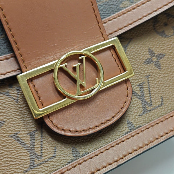 DAUPHINE MM Monogram Coated Canvas Brown