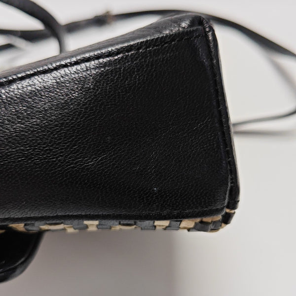 Calfskin Shoulder Bag Black