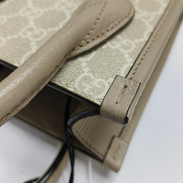 Retro Mini Monogram Coated Canvas Beige