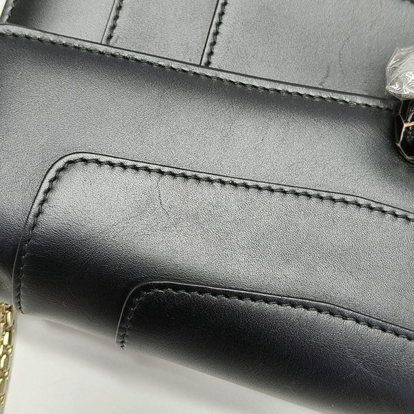 SERPENTI FOREVER Medium Quilted Calfskin Black
