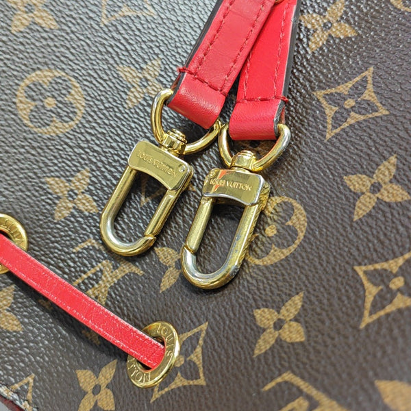 NÉONOÉ MM Monogram Coated Canvas Brown