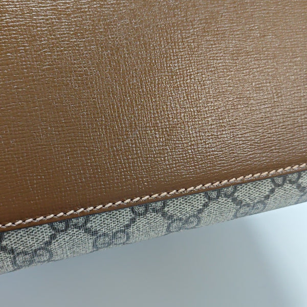 Retro Small Monogram Coated Canvas Brown