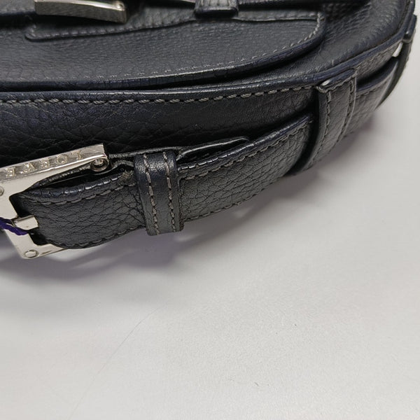 Calfskin Top Handle Bag Black