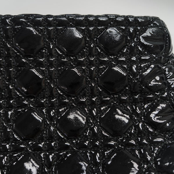 Dior Soft Cannage Patent Leather Black