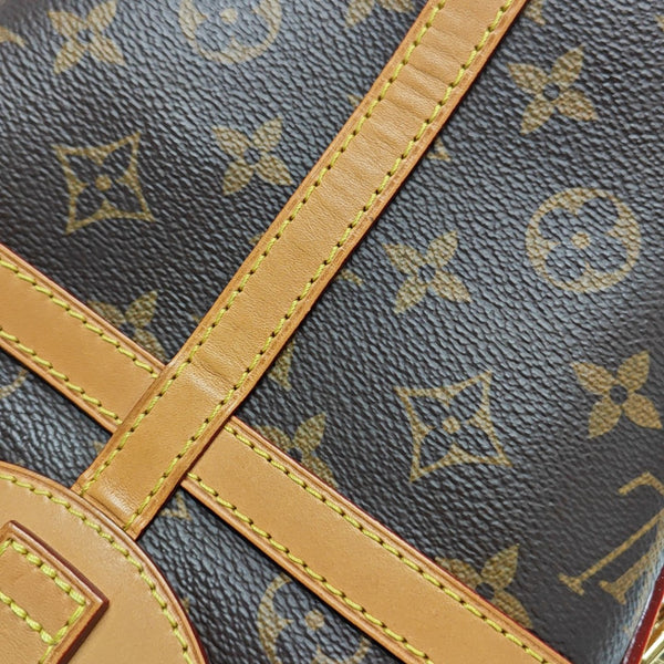 DUFFLE Monogram Coated Canvas Brown