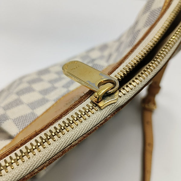 SIRACUSA PM Damier Azur Coated Canvas White