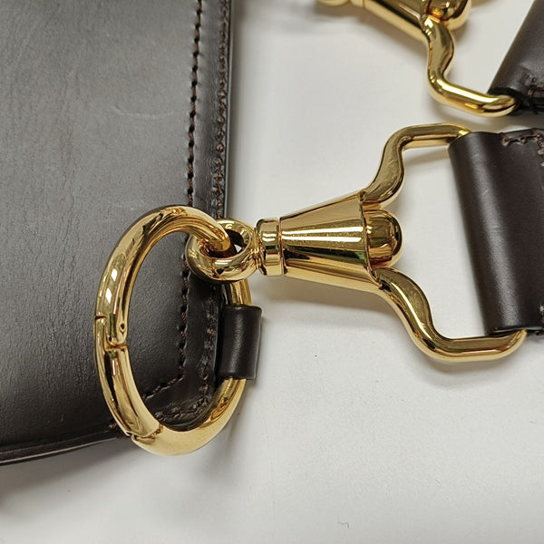 Calfskin Shoulder Bag Brown
