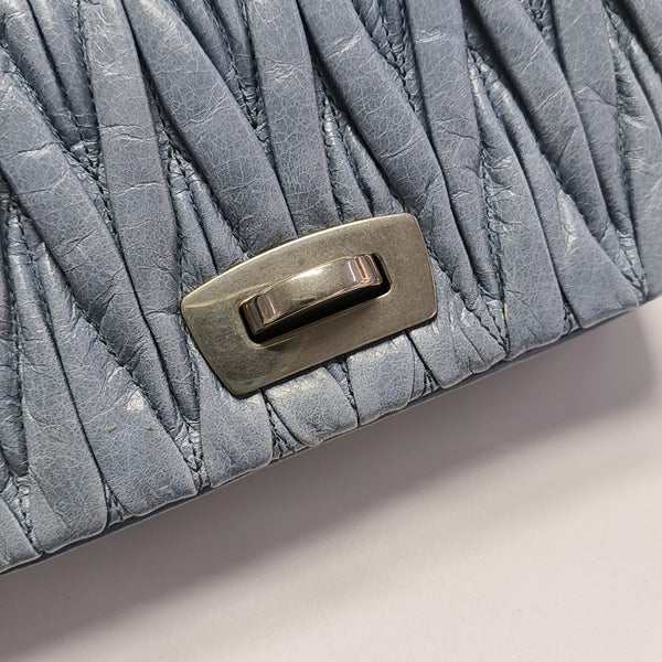 Matelassé Mini Lambskin Blue